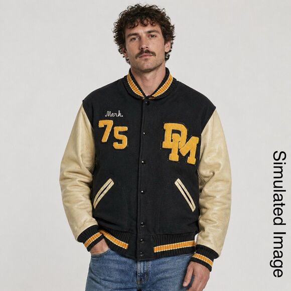 Skookum Other - Vintage Skookum Varsity Jacket Mens 44 Wool Leather Letterman DM 75